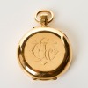 18ct Yellow Gold / Guilloche Enamel, Swiss Fob Watch, Stauffer & Co / IWC - Retailed By Hamilton & Inches Edinburgh, 1904 - 3