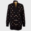 Burberry, Black / Beige, Palena TB Monogram Knitted Cardigan / Jacket, Size XS