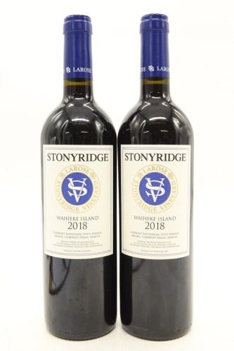 (2) 2018 Stonyridge Vineyard Larose, Waiheke Island