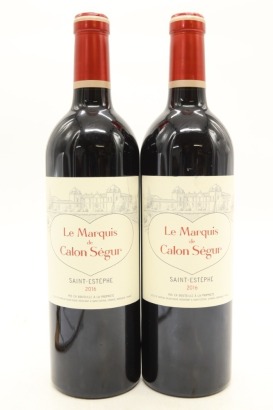 (2) 2016 Chateau Calon-Segur Le Marquis de Calon, Saint-Estephe [JR16.5]
