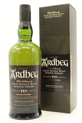 (1) Ardbeg Ten Year Old Single Malt Scotch Whisky, 46% ABV (GB)
