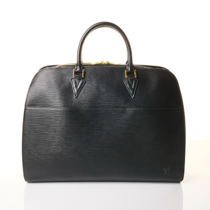 Louis Vuitton, Black Epi Sorbonne Bag