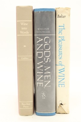 (1) A Collection of Wine Books Featuring a A Beautifully Written Classic Gods, Men, and Wine