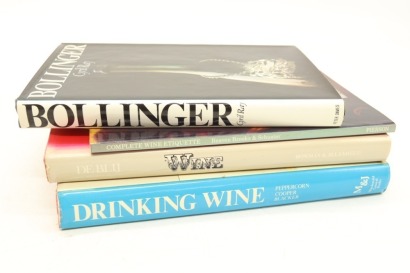 (1) A Collection of Mixed Wine Books Including Bollinger The Story of A Champagne by Cyril Ray