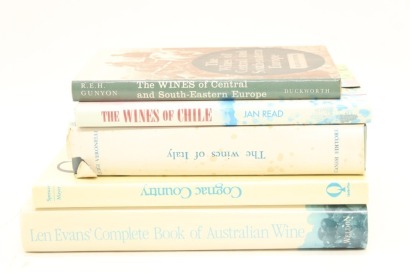 (1) A Collection of Books on Wine and Cognac