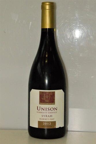 (5) 2012&nbsp;Unison Syrah, Gimblett Gravels