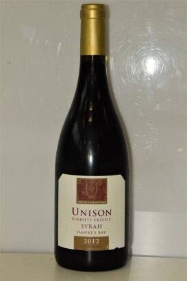 (5) 2012&nbsp;Unison Syrah, Gimblett Gravels