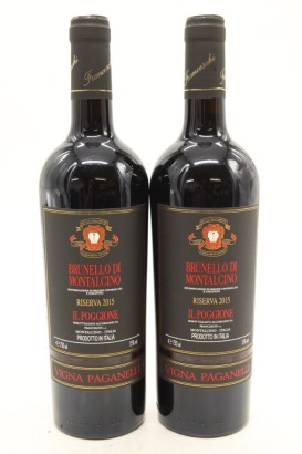(2) 2015 Il Poggione Vigna Paganelli, Brunello di Montalcino Riserva DOCG [RP97]