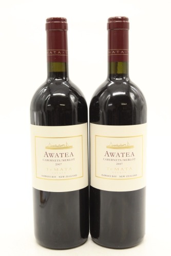 (2) 2007 Te Mata Estate Awatea Cabernets Merlot, Hawke's Bay