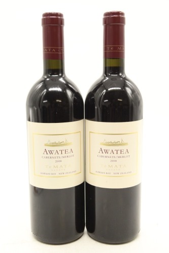 (2) 2008 Te Mata Estate Awatea Cabernets - Merlot, Hawke's Bay