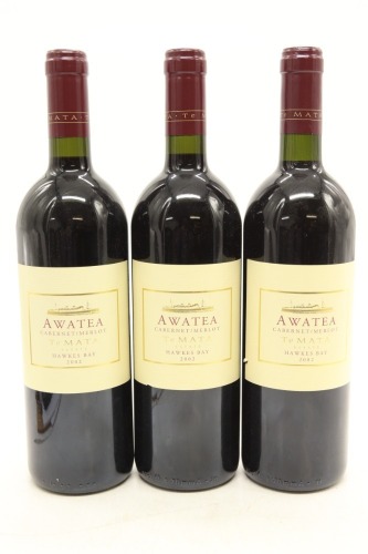 (3) 2002 Te Mata Estate Awatea Cabernet - Merlot, Hawke's Bay