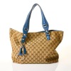 Gucci, Beige GG Canvas Icon Bit Tote Bag