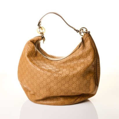 Gucci, Brown Guccissima Twins Hobo Bag