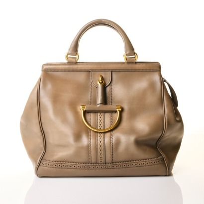 Gucci, Duilio Brogue Top Handle Bag