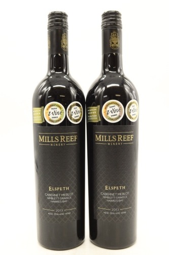 (2) 2013 Mills Reef Elspeth Cabernet - Merlot, Gimblett Gravels [BC95]