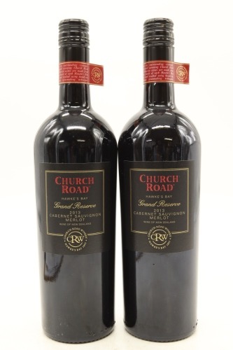 (2) 2013 Church Road Grand Reserve Merlot - Cabernet Sauvignon, Hawke's Bay