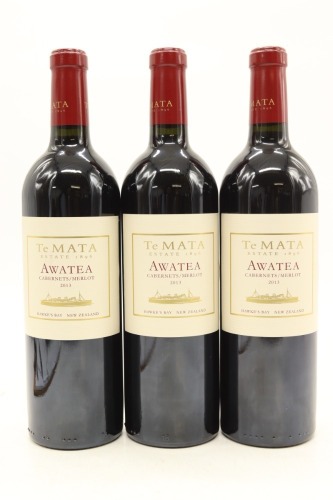 (3) 2013 Te Mata Estate 'Awatea' Cabernets Merlot, Hawke's Bay
