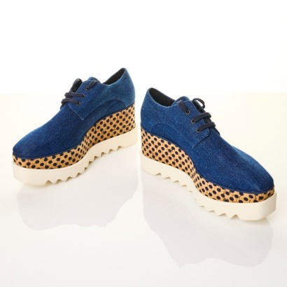 Stella McCartney, Denim Platform Sneaker, SIze 38.5