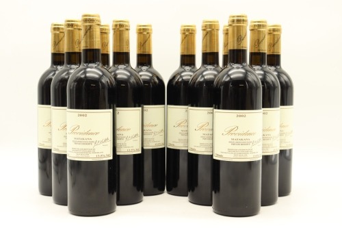 (12) 2002 Providence Private Reserve Merlot - Cabernet Franc - Malbec, Matakana