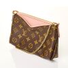 Louis Vuitton, Pallas Monogram Canvas / Rose Leather Pochette - 3