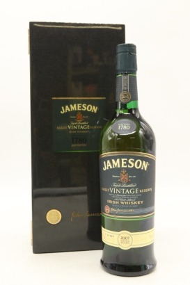 (1) 2007 Jameson Rarest Vintage Reserve Single Distillery Irish Whiskey, County Cork, 46% ABV (GB)