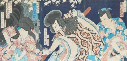 A Group of Japanese Meiji Period Ukiyo-e Woodblock ' Figural' Prints (Signed Kunichika)