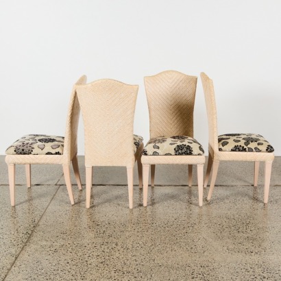 A Set of Wicker Dining Chairs