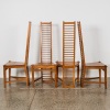 A Set of Four Solid Teak Ladder Back Chairs - 2