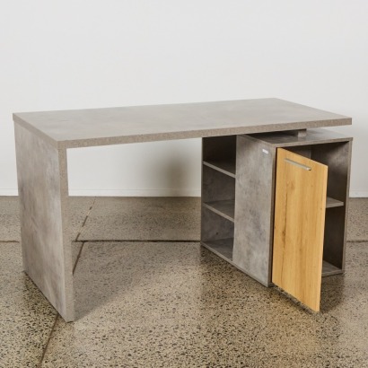 A Modern Desk with Concrete Style Finish