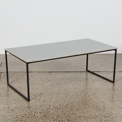A Marble Finish Stone Coffee Table