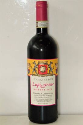 (2) 2010&nbsp;Podere le Ripi Lupi e Sirene Reserva Brunello di Montalcino, Tuscany Italy