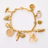 18ct Yellow Gold, 21cm Italian Charm Bracelet