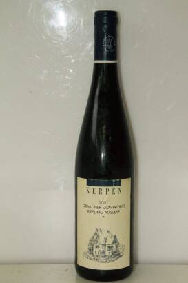 (1) 2001 Kerpen Graacher Domprobst Riesling Auslese, Mosel Saar Ruwer Germany