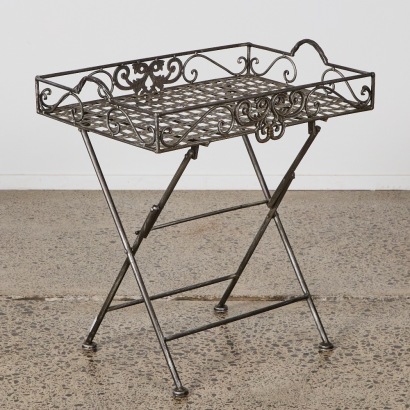 A Metal Folding Table