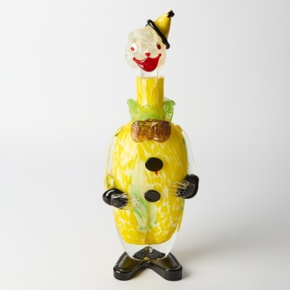 A Murano Clown Decanter Af