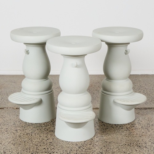 A Set of Three Container Bar Stools by Marcel Wanders for Moooi