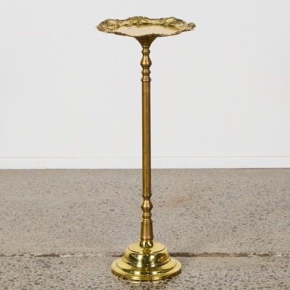 A Brass Pedestal Table