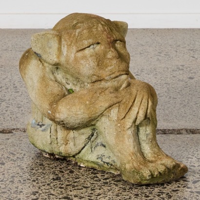 A Garden Gargoyle 'Mid Crunched Gremlin'