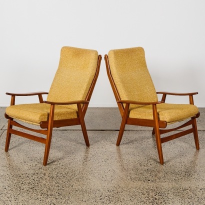 A Pair of Mid-Century Morgan Armchairs