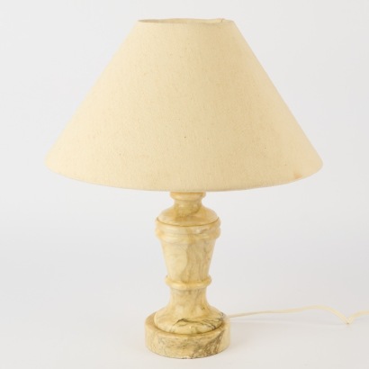 A Vintage Marble Based Bedside Lamp