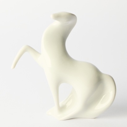 A Vintage Royal Dux Bohemian Porcelain Horse by Jaroslav Jezek numbered 678