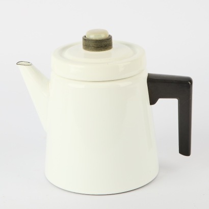A Finel Arabia Enamel Coffee Percolator by Antti Nurmesniemi