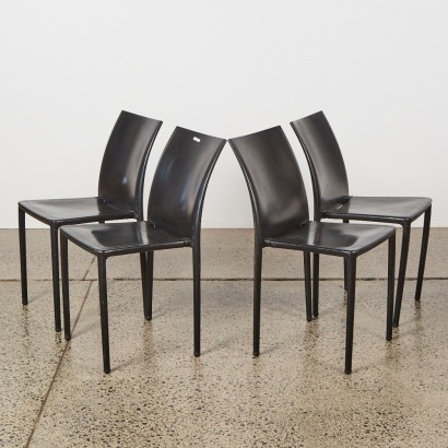 A Set of Four 'Moon' Chairs by Gaber Italy and designed by Eurolinea