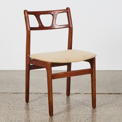 A Solid Wood Mid-Century Chair