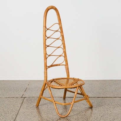A High Backed Cane Feature Chair