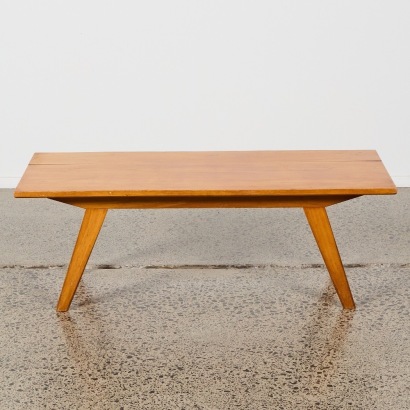 A Mid-Century Splayed Legged Wooden Coffee Table