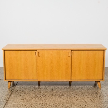 An MCM Oak Sideboard