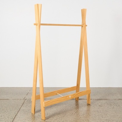 A Freestanding Clothing Rack