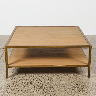 An Industrial Two Tier Coffee Table by Le Forge