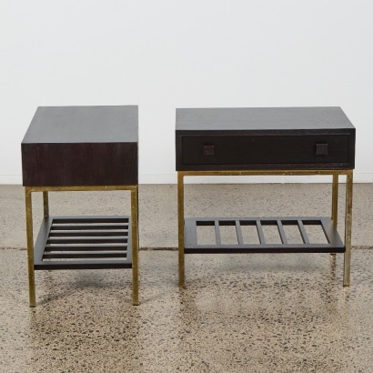 A Pair of Mid-Century Bedside Tables